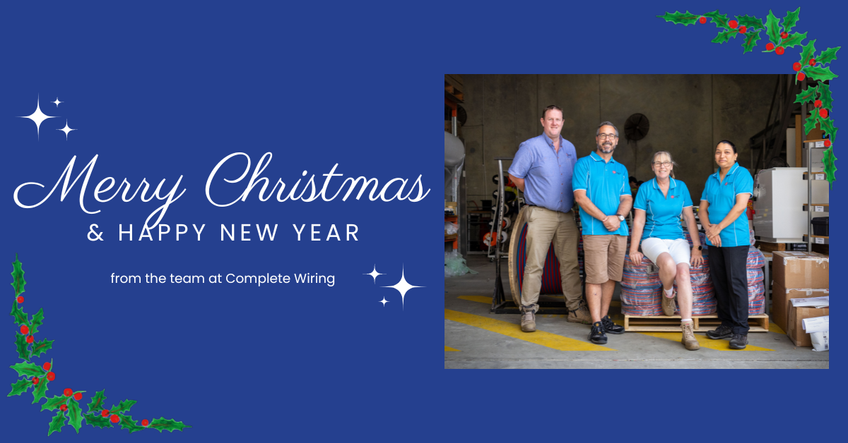 Complete Wiring Seasons Greetings Seasons Greetings and photo of the Complete Wiring team